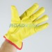 Leather Driving Gloves | Yellow | Felt Lined | Size 10