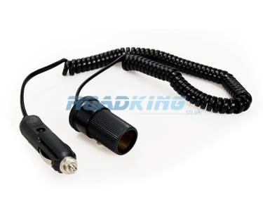 9' Coiled Lead Extension Socket | 12v / 24v
