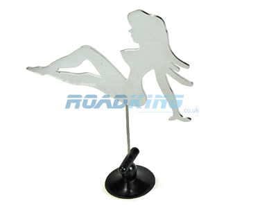 Chrome Window Girl - w/suction cup