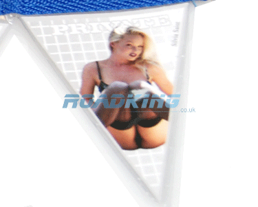 Small Decorative Glamour Girl Flags - Feat. Silvia Saint