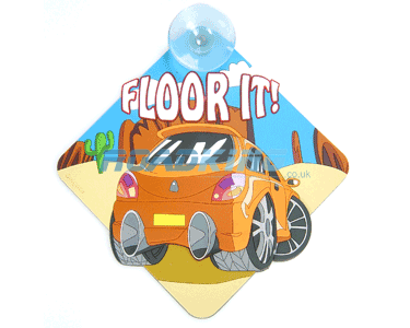 3D Sucker Sign - Floor It
