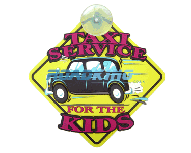 3D Sucker Sign - Taxi Service for the Kids