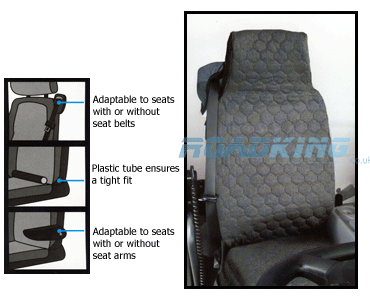 Universal Fit Truck Seat Cover - Grey
