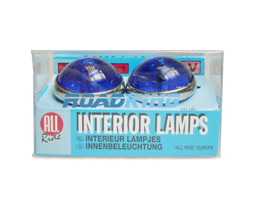 Interior Light 30mm - Blue x 2 - 12 Volt