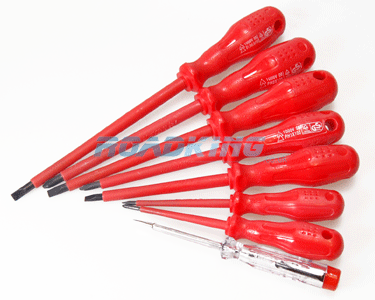 Electrical Screwdriver Set & Mains Tester | 8 Piece