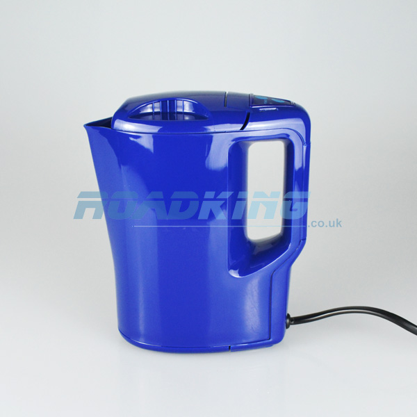 1 Litre Electric Car Kettle with Plug Blue 12v ROADKING.co.uk
