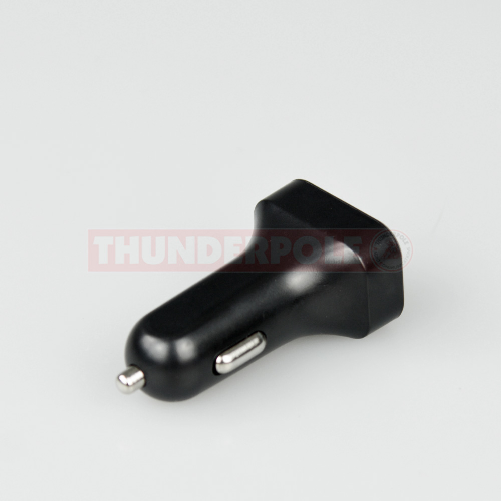 Thunderpole USB Car Charger Adapter | 2100mA | Dual Port  | 12v & 24v