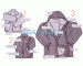 3 in 1 Waterproof Jacket - Grey