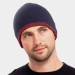 Reversible Beanie Hat | Red & Blue