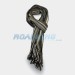 Mens Striped Scarf | Brown, White, Beige & Blue