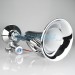 Truck Air Horn | 34cm HGV Chrome Trumpet Air Horn | 24v