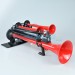 Hi-Do Air Horn HD420C 5 Trumpets Super Echo| Red | 12v