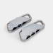 Luggage Combination Travel Padlock | Pack of 2 | Silver