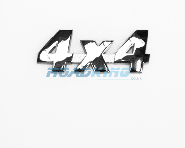 4x4 Chrome Badge | 8.5cm