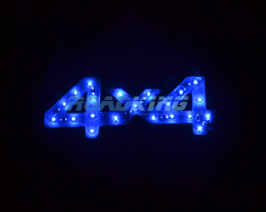 12 Volt LED 4x4 Emblem - Blue