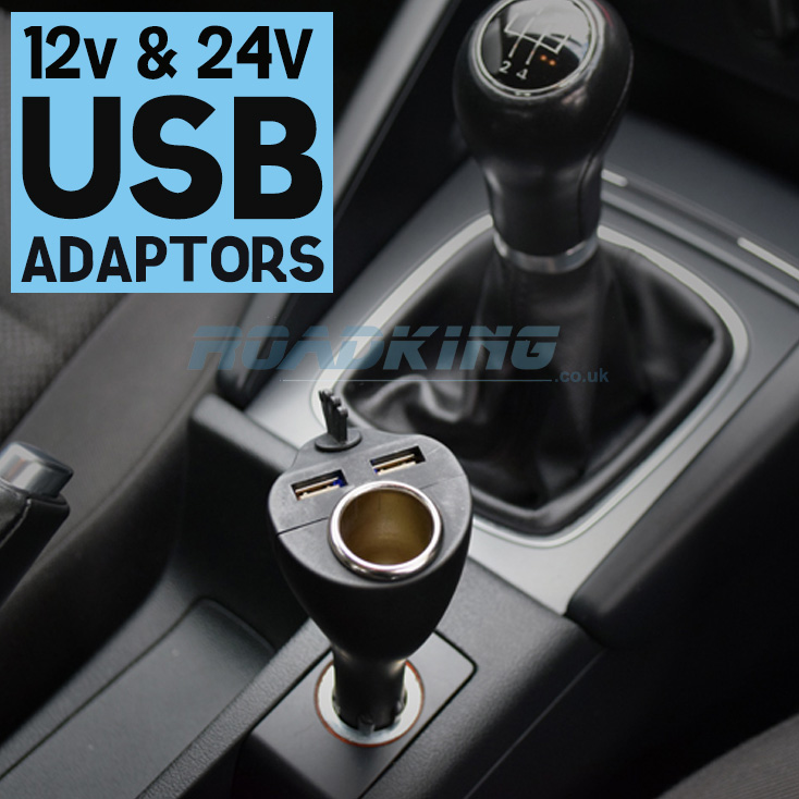 Power or charge up or to 4 items in your lorry or car with our range of USB Adapters.