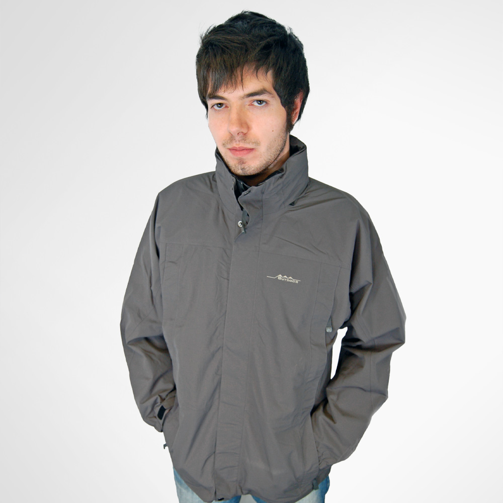 Mens 3-in-1 Waterproof Jacket | Warm Coat & Fleece Jacket | Grey