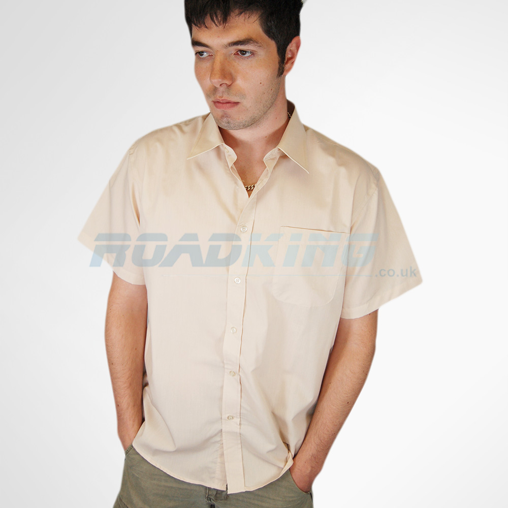 Short Sleeve Shirt | Mens | Beige