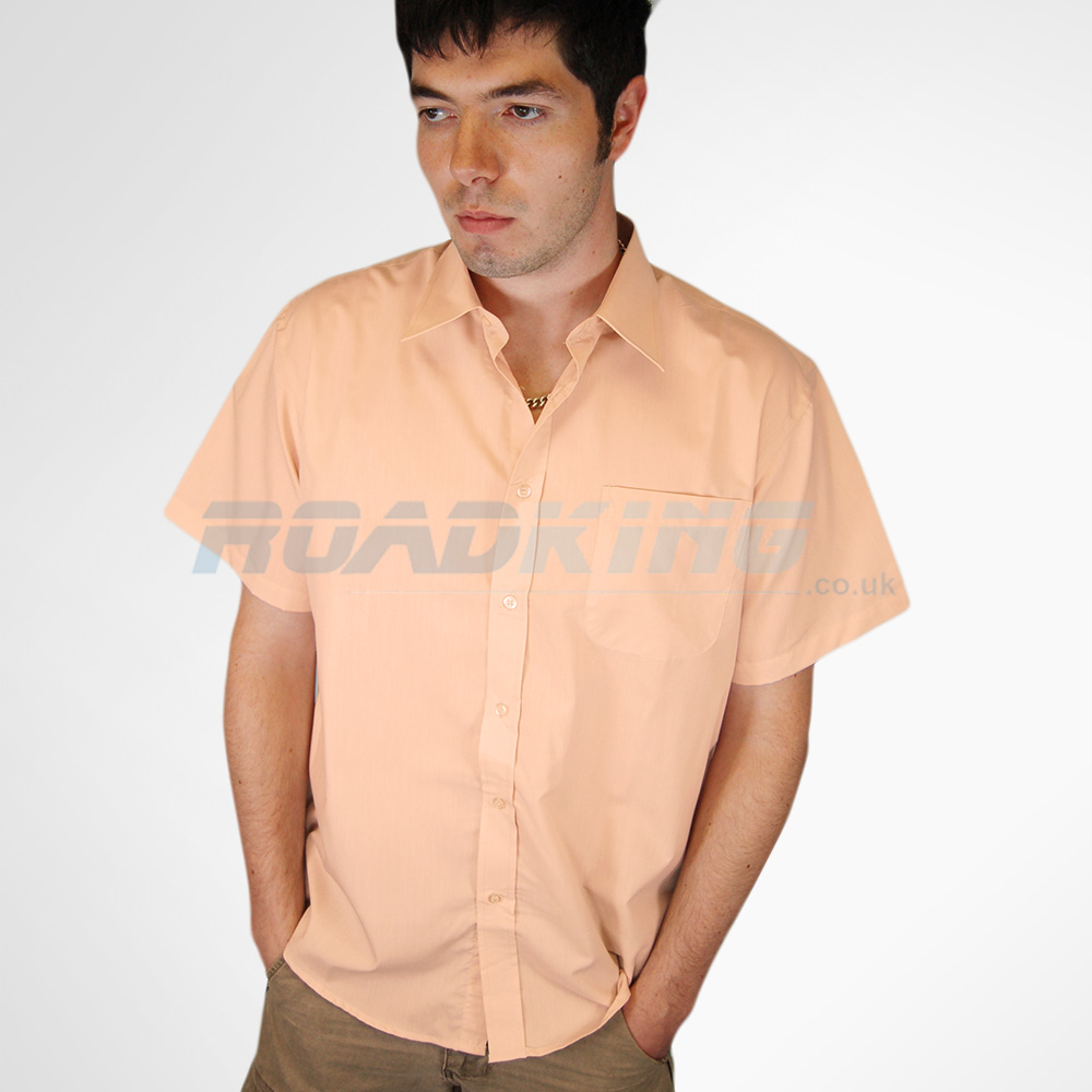 Short Sleeve Shirt | Mens | Peach ...