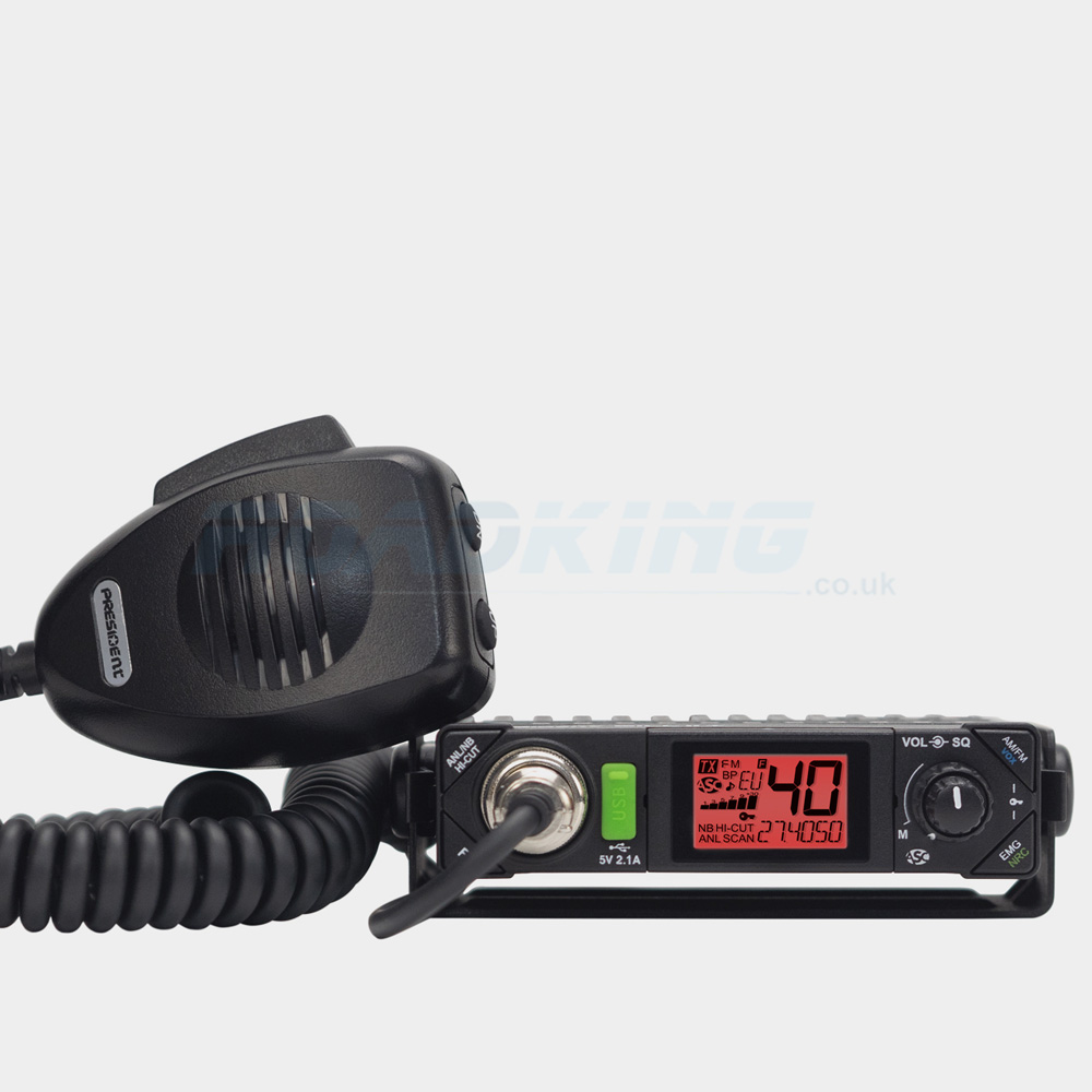 President BILL-II-ASC CB Station 40 AM/FM Channels