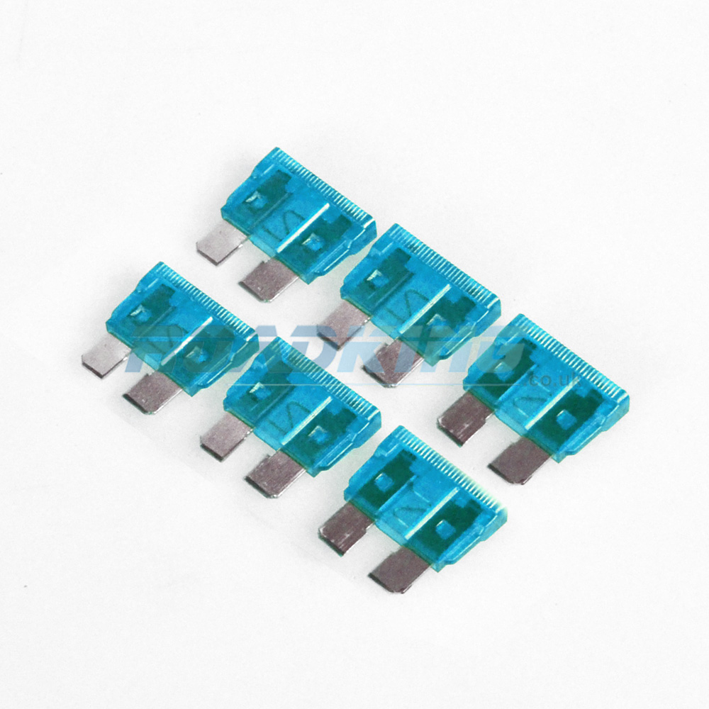 15a Blade Fuse | 6x Pack | 15 Amp Blue