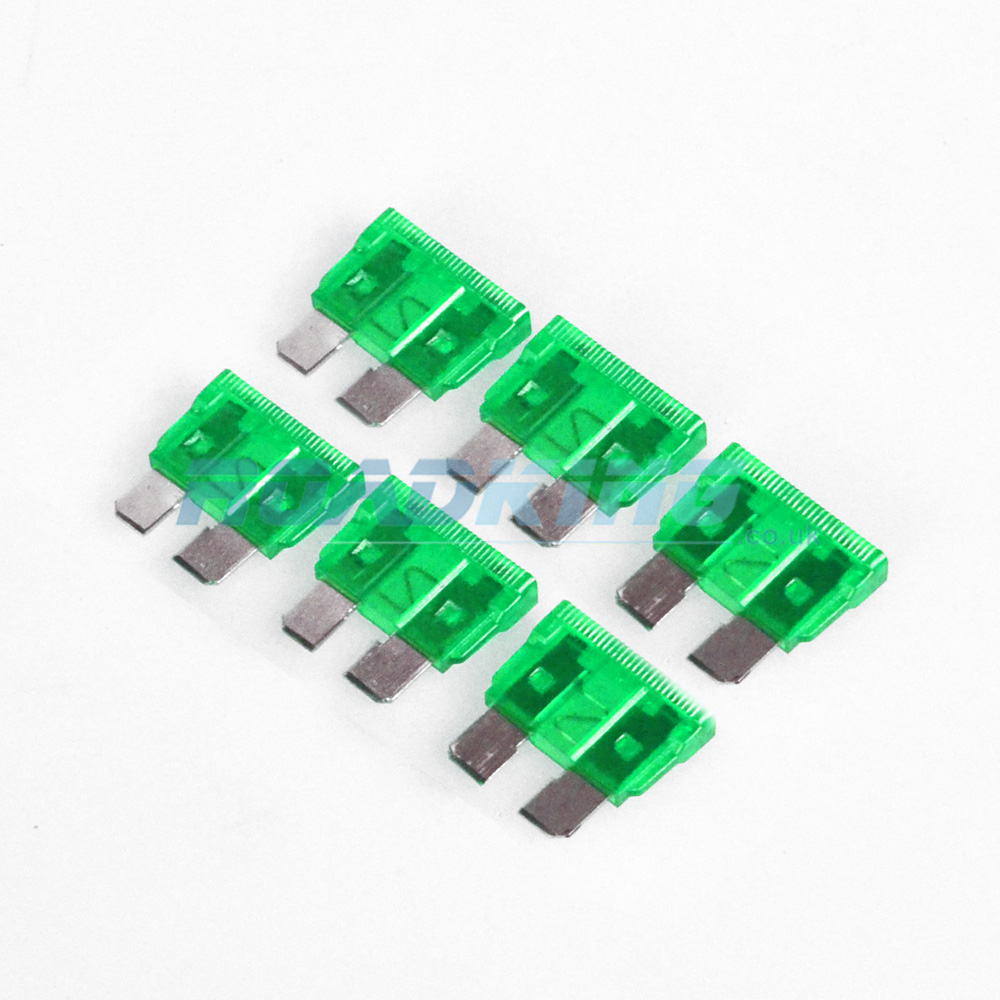 30a Blade Fuse | 6x Pack | 30 Amp Green