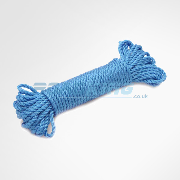 Strong Blue Poly Rope | 27m x 10mm | For Tarpaulin, Trailer Cover, Etc