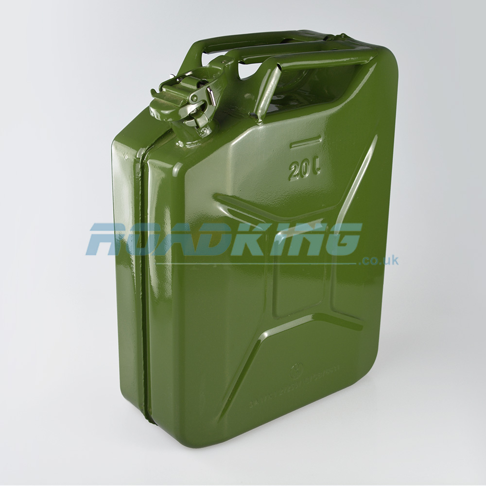 Jerry Can 20L | 20 Litre Green Metal Fuel Can