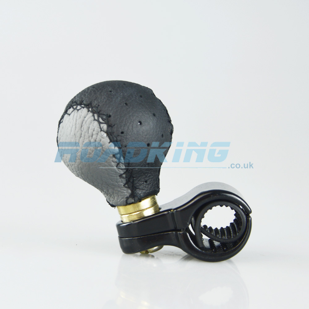Real Leather Universal Steering Wheel Knob ROADKING.co.uk