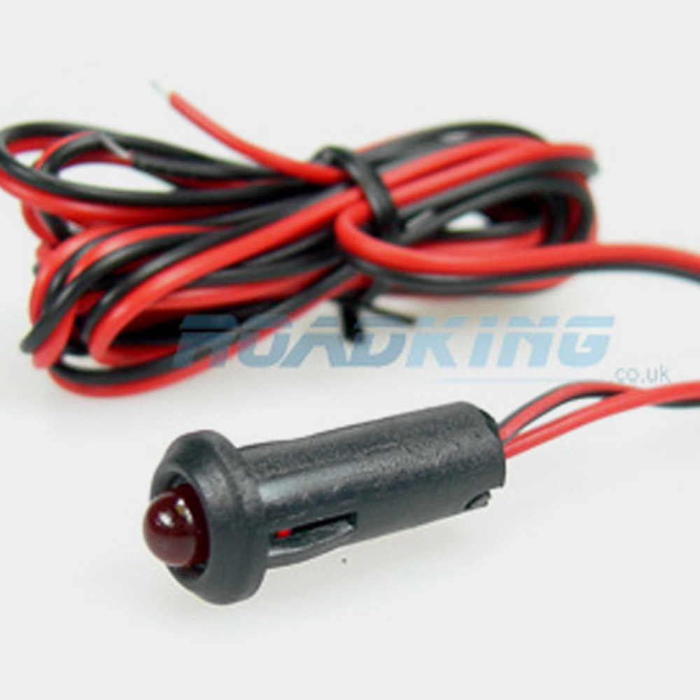 Flashing Red LED Warning Light (Theft Deterant / Fake Car Alarm) 12v