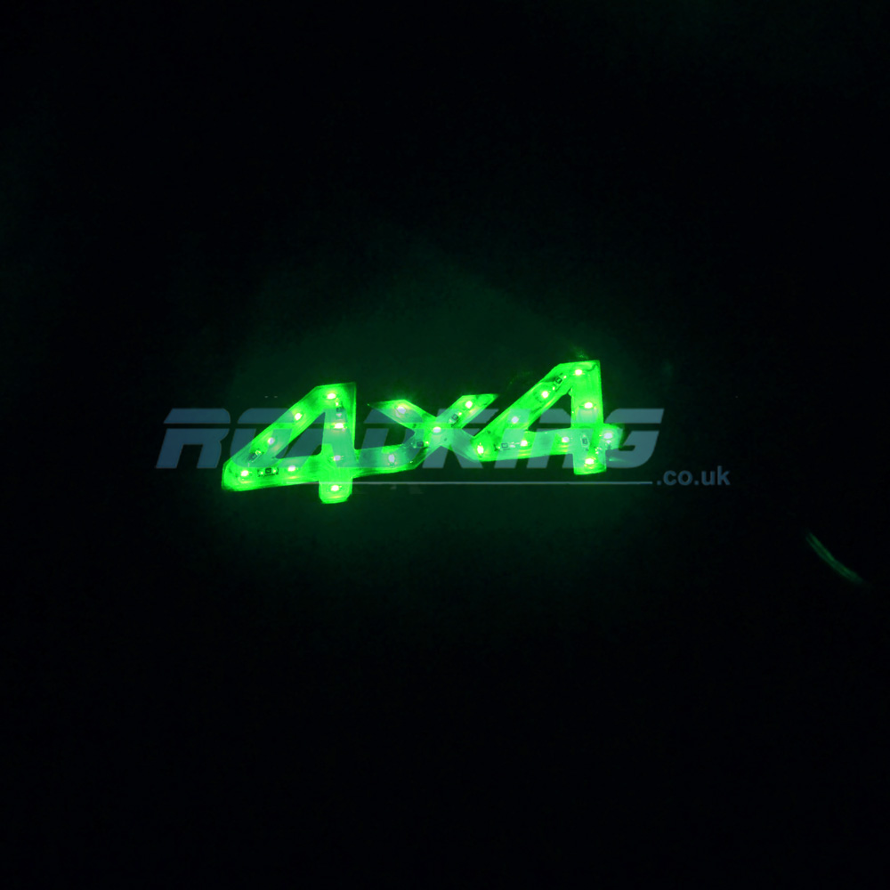 12 Volt LED 4x4 Emblem - Green