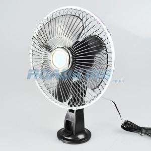 24v Cooling Fan | 8 Inch Oscillating with Suction Cup