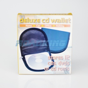 12 CD / DVD DJ Disc Wallet | Blue