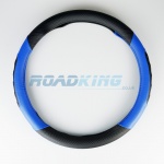 Truck Steering Wheel Cover | Black & Blue | 44-46cm