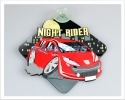 3D Car Window Sucker Sign - Night Rider